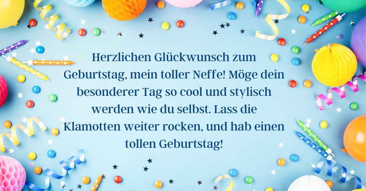 Geburtstagswünsche für Neffen Geburtstagswünsche